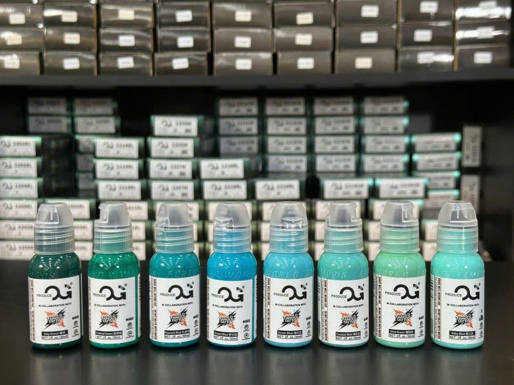 Bảng màu mực xăm OG x WFTI nhiều tone