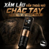 Máy xăm Ambition Ninja Max 280 là máy xăm không dây dùng cho thợ xăm chuyên nghiệp, thiết kế pin rời, màn hình hiển thị điện áp và thời lượng pin, hỗ trợ chỉnh stroke linh hoạt để đi nét, đánh bóng và tô màu.