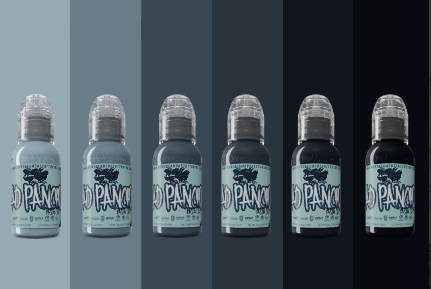 62d7a6b4-ad4a-47fa-b554-5206a6e8f753 Bộ 6 màu xám World Famous A.D. Pancho Pastel Grey Set 1 oz từ Pastel Grey #1 đến #6
