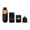 Bộ pin không dây Critical / Bishop x Critical cho máy xăm, gồm pin, bộ điều khiển, dây sạc, adapter và hộp đựng. Phù hợp cho thợ xăm muốn làm việc gọn gàng hơn, hạn chế vướng dây nguồn và thao tác linh hoạt trong quá trình đi nét, đánh bóng, vào màu.