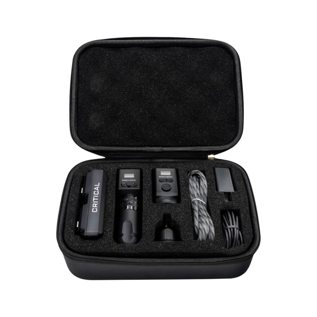 liner-power-wand-product-shots-full-set Máy xăm Bishop Power Wand Original bản Liner 5.0mm full set kèm 2 pin Critical Original và đế sạc đôi