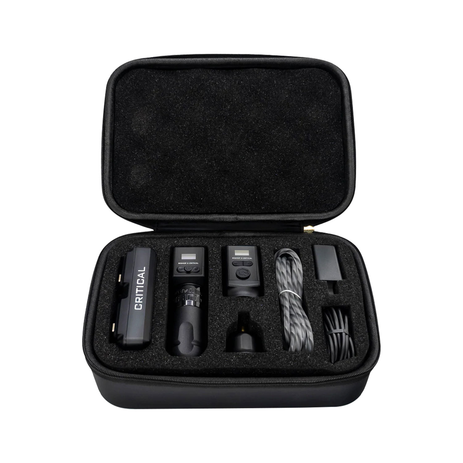 Máy xăm Bishop Power Wand Original bản Liner 5.0mm full set kèm 2 pin Critical Original và đế sạc đôi