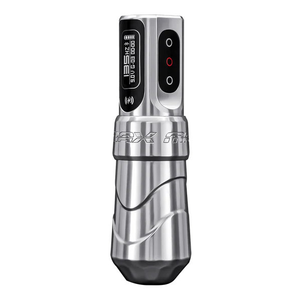 Máy xăm FK Irons Flux Max là dòng máy xăm không dây cao cấp dạng pen, thiết kế pin rời, thao tác gọn, phù hợp cho thợ xăm chuyên nghiệp dùng đi nét, đánh bóng, tô màu và xử lý nhiều phong cách hình xăm.