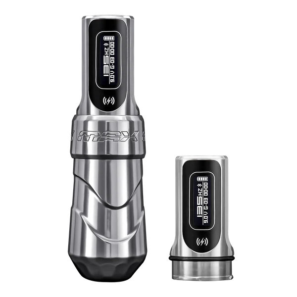 Máy xăm FK Irons Flux Max là dòng máy xăm không dây cao cấp dạng pen, thiết kế pin rời, thao tác gọn, phù hợp cho thợ xăm chuyên nghiệp dùng đi nét, đánh bóng, tô màu và xử lý nhiều phong cách hình xăm.